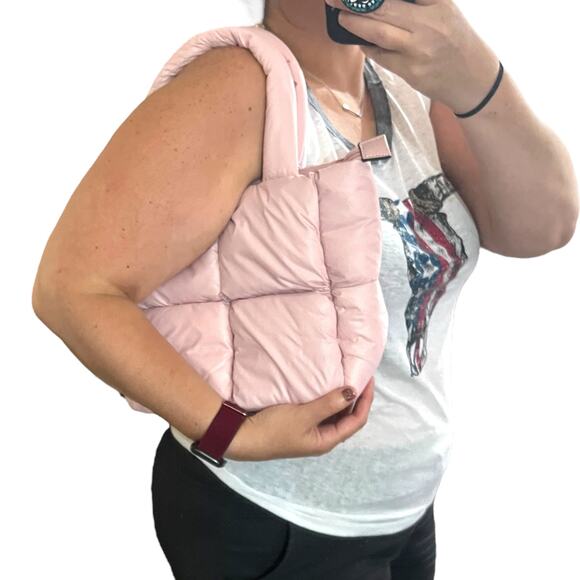 Jen & Co Brittany Puffer Tote/Satchel - Adjustable Strap, Zipper Closure - Picture 6 of 11